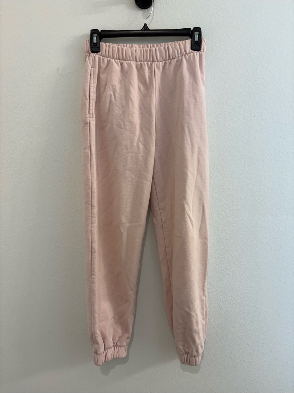 Brandy Melville Pink Elastic Waist Jogger Pants